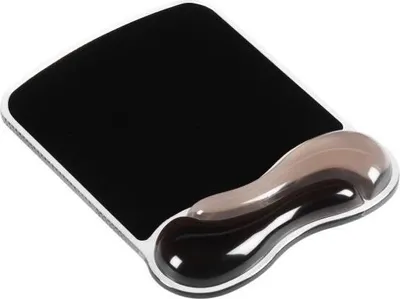 Immagine prodotto di Tappetino per mouse Kensington con supporto in gel per il polso, nero e grigio fumo, ventilato
