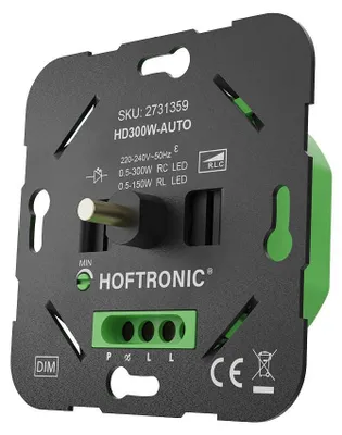Image de HOFTRONIC - Variateur rotatif LED universel 0,5-300Wbidirectionnelle