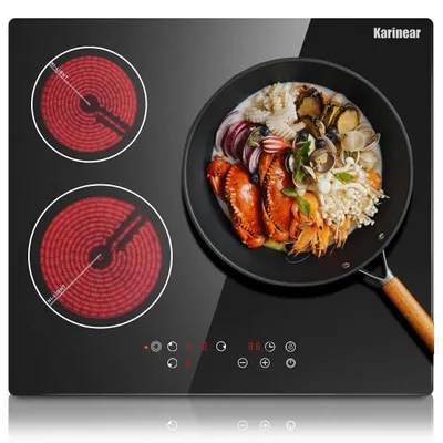 Obrázok produktu pre Sklenená varná doska – vstavaná KNC-603T1 – 3 varné zóny – 59 cm – dotykové ovládanie – časovač – automatické vypnutie – čierna