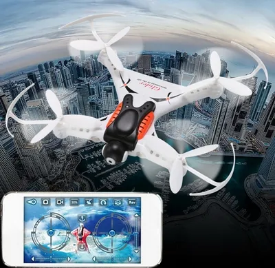 Image de CX-36C Mini WiFi 360 degrés Flips 4 canaux 2.4GHz Radio Control Quadcopter avec caméra 2.0MP & Gyro 6 axes & Lumière LED