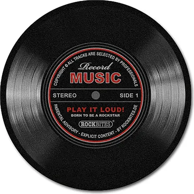 Produktbild von Record Music Teppich groß Schallplatte