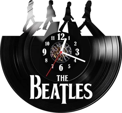 Zdjęcie produktu dla Zegar ścienny z płyty winylowej The Beatles 8.14