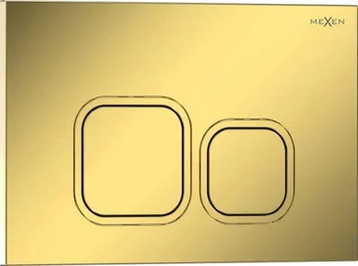 Image de Mexen Tex 03 bouton de chasse d'eau, doré champagne brillant - 6103-08