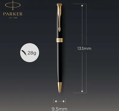 Obrázek produktu pro PARKER Füller & Kugelschreiber DuoSet Sonnet Bl.Lacquer M sw Geschenkbox