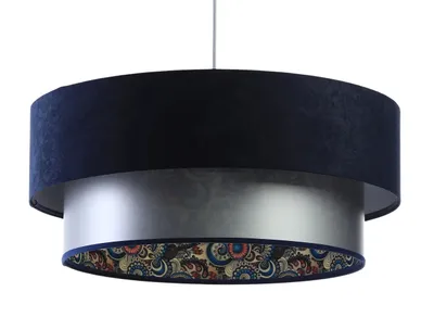 Zdjęcie produktu dla Lampa wisząca DOUBLE MIX 50 granatowa/srebrna