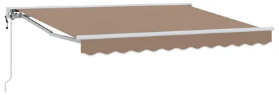 Image de Auvent électrique rétractable vidaXL, couleur taupe, 4 x 3 m