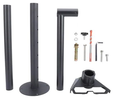 Immagine prodotto di Supporto a parete lungo rettangolare e regolabile per satelliti, robusto, con adattatore per tubo per set di montaggio Internet Gen 3 RE V4