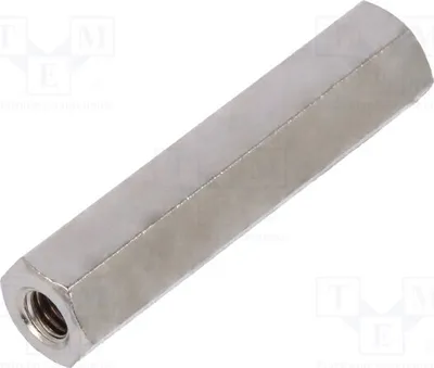 Produktbild von 10x Distanzmuffe mit Gewinde 25mm sechskant Innengew: M3  Messing 114X25 Distanzele