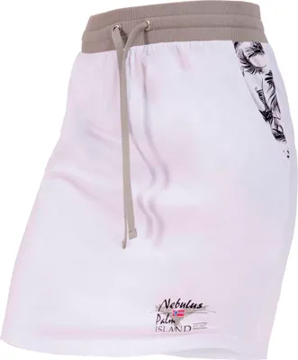Produktbild von Nebulus Rock SWEAT PALM Damen, lässiger Rock , Sommerrock , Kleid, P6650 - Damen, weiß-grau, S/36