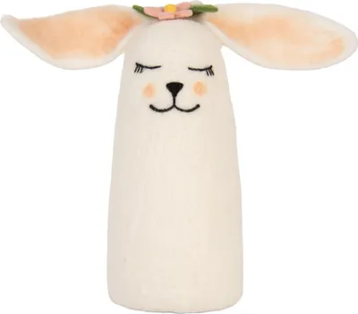 Image de Clayre & Eef Décoration Souris 23x10x23 cm Blanc Feutre