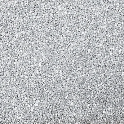 Produktbild von 1kg Dekogranulat Granulat Streudeko Farbgranulat Dekosteine Farbkies ca. 0,7L 2-3mm, Farbe:silber
