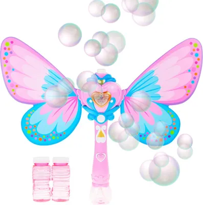 Zdjęcie produktu dla Tg60463-1 Maszynka Do Baniek Mydlanych Motyl Bańki Mydlane + Płyn Magiczna Różdżka