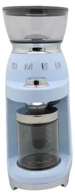 Obrázok produktu pre Smeg CGF03PBEU, Mlynček na kávu, 240 g, Kužeľovitý okraj, Nerezová oceľ, Modrá, Pastel blue