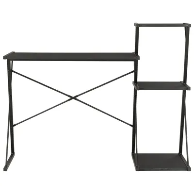 Immagine prodotto di Scrivania con ripiano nero 116×50×93 cm