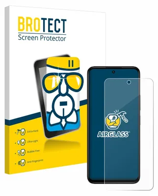 A product shot of a screen protector packaging and the screen protector itself.