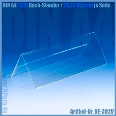 Produktbild von DIN A4 (1/2) Dach-Ständer / V-Aufsteller