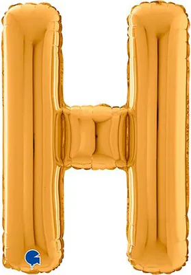 Obrázok produktu pre Obrovský balón s písmenami 26"/66cm | Gold #H