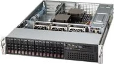 Produktbild von Supermicro CSE-213BAC8-R1K23WB, Rack, Server, Schwarz, HDD, Netzwerk, Leistung, Status, 1200 W, 3x 80mm