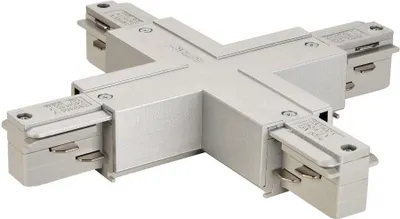 Zdjęcie produktu dla Eutrac 145694 High voltage mounting rail X-connector SLV Silver-grey