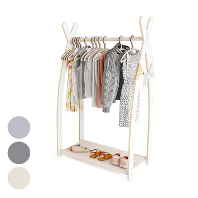 Produktbild von Kleiderstange Baby Kinderzimmer Kinderkleiderstange Beige Baby Garderobe 100% ECO