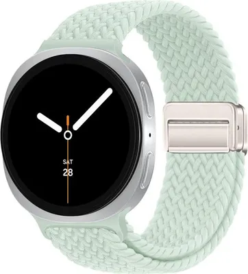 Produktbild von Magnetverschluss Nylon Armband für Samsung Galaxy Watch 8 / 8 Classic H- Grün