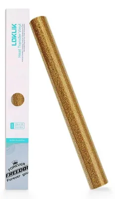 Immagine prodotto di LOKLiK Vinile a trasferimento termico Glitter 30,5 x 90 cm - Oro / 30,5 x 90 cm