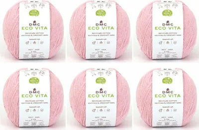 Obrázok produktu pre 6x DMC Eco Vita – priadza z 80 % recyklovanej bavlny a 20 % recyklovaných vlákien, 388, (farba 4)