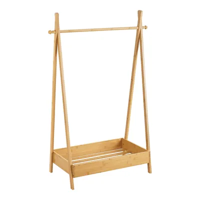 Immagine prodotto di In And OutdoorAppendiabiti Jonk - 126 x 73 x 42 cm - bambù - color legno - con appendiabiti - con ripiano - salvaspazio