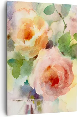 Produktbild von Bild auf Leinwand - Leinwandbild - Einteilig - Rose Blume Garten - 70x100cm - Wand Bild - Wanddeko - Wandbilder - Leinwanddruck - Wanddekoration - Leinwand bilder - Wandbild - PA70x100-3910