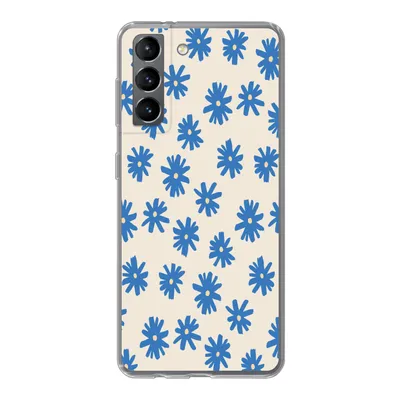 Produktbild von MuchoWow® Handyhülle Schutzhülle Hülle für Samsung Galaxy S21 Blume - Muster - Minimalismus Silikon Softcase Handy Hülle - Softcase