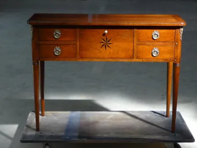 Produktbild von Möbel Stil Barock Design Holz Italienische Möbel Konsolentisch Braun Sideboard