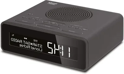 Image de Radio numérique - Radio réveil - Réveil en douceur - Double fonction alarme - 1,5 Watt - Noir