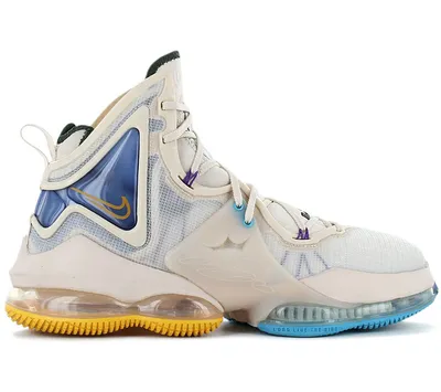 Produktbild von Nike LeBron 19 XIX - Minneapolis Lakers - Herren Basketballschuhe Pearl-White DC9339-200 , Größe: EU 45 US 11