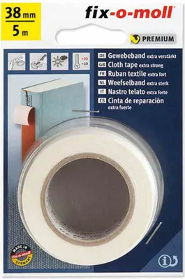 Produktbild von Gewebeband fix-o-moll 38mm weiß