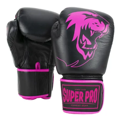 Produktbild von Super Pro Boxhandschuhe „Warrior“, 6 oz., Schwarz-Weiß