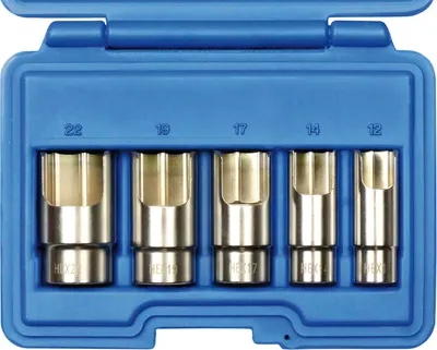 Obrázek produktu pro Kunzer 7WSL05 Steckschlüsseleinsatz-Set 5teilig 3/8" 10 mm