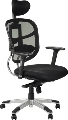 Obrázok produktu pre Otočná ergonomická kancelárska stolička HN-5018, nastaviteľné podrúčky, opierka hlavy, posuvné sedadlo (vpredu-vzadu), čierna