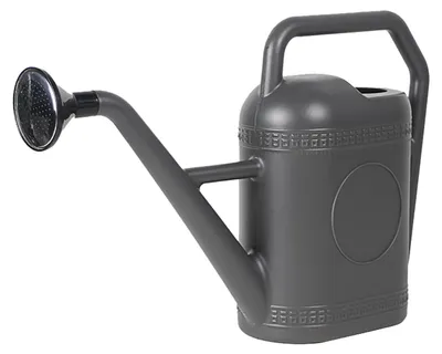 Obrázek produktu pro Konev, 5 l, velká konev s dlouhým výtokem a rozstřikovačem pro pokojové rostliny venku, šedá