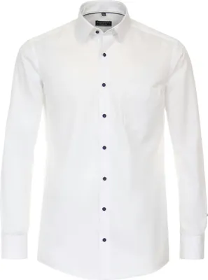 Produktbild von REDMOND Herren Businesshemd Langarm Kent Comfort-Fit Twill Weiß M