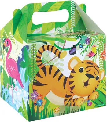 Produktbild von Geschenkbox mit Dschungeltier-Motiv
