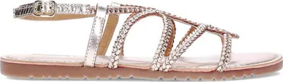 Produktbild von Gioseppo ORLAND Damen Platinum Sandalen Flach Leder Geflochten 75107-P-Platinum