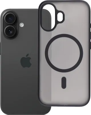 Immagine prodotto di Custodia adatta per iPhone 16 Flexline Mag Cover compatibile con MagSafe, nera