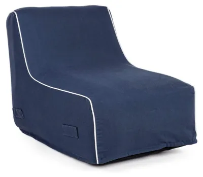 Produktbild von Aufblasbare Chaiselongue ALAIOR aus blauem Stoff