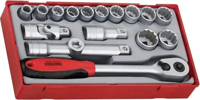 Zdjęcie produktu dla Zestaw Kluczy Nasadowych. Z Chwytem ? ? Teng Tools Tt1218