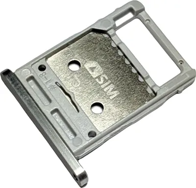 Produktbild von Simkartenhalter und micro-SD Card Fach für Samsung Galaxy Tab S7, Original Ersatzteil, Silberfarben