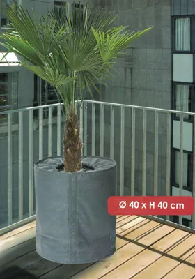 Image de Protection thermique des pots 40x40cm Protection hivernale des plantes Protection contre le gel Protection contre le froid