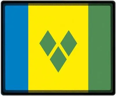 Produktbild von Mousepad mit Motiv - St. Vincent + Grenadinien - 82158 - Gr. ca. 24 x 20 cm