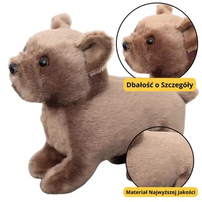 Obrázok produktu pre Plyšový maskot objíma malý pes hnedý 19 cm