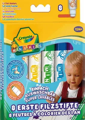 Produktbild von Crayola Mini Kids Filzstifte 8 Stück, 1Set
