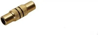 Produktbild von goobay Cinchadapter Buchse auf Buchse mit schwarzem Farbring vergoldet